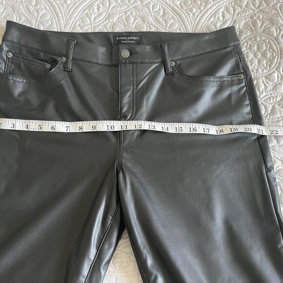 NWT Banana Republic  low rise bootcut Leather Pants Size 32/14 - Picture 10 of 15